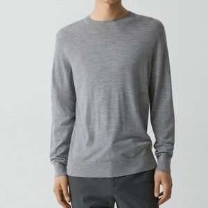 Theory | Grey Regal Wool Crewneck